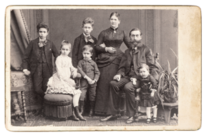 Old time family photo istock photo